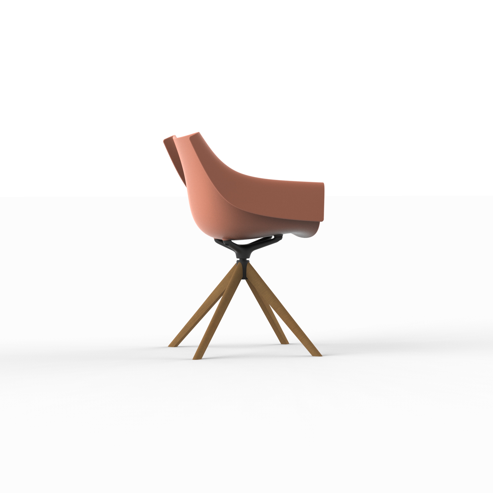 Vondom Manta outdoor indoor wooden swivel armchair (8) 